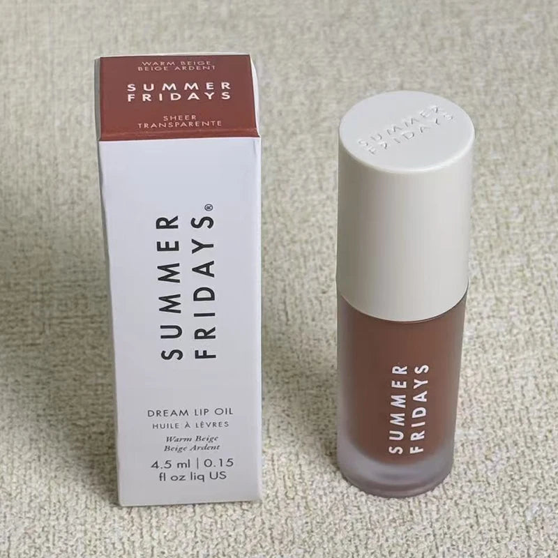 NEW Summer Fridays Jet Lag Mask Mini Lip Gloss Set Vanilla Beige Lip Balm Long Lasting Moisturizing Smooth Soft Tube Care Makeup