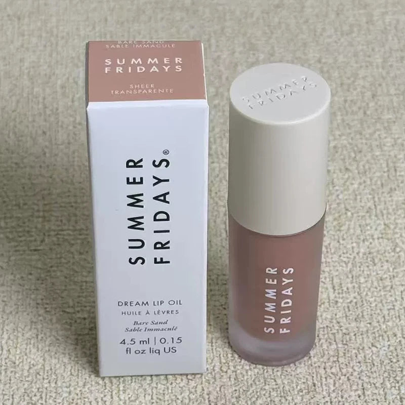 Summer Friday's Long-lasting Moisturize Lip Oil Glaze Pink Sugar Vanilla Beige Birthday Cake Strawberry Soft Serv Gloss Lip Balm