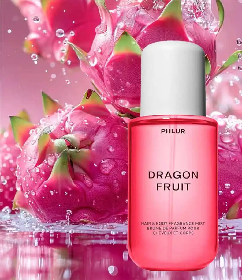 PHLUR  Dragon Fruit Eau De Parfum Ideal Gift Choice Valentine's Day Halloween Christmas Birthday Gifts， Light and long-lasting fruity aroma