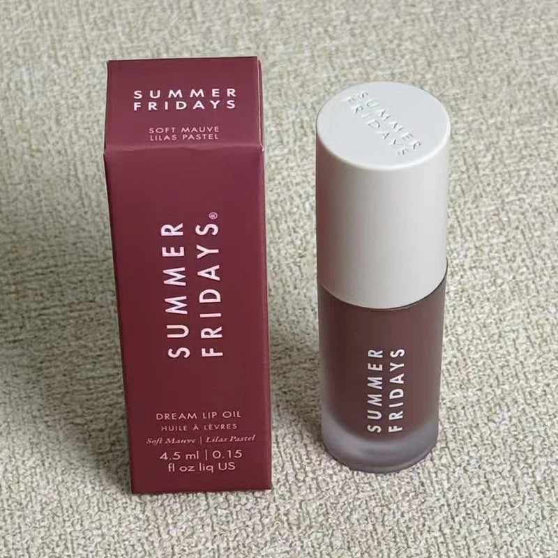 Summer Friday's Long-lasting Moisturize Lip Oil Glaze Pink Sugar Vanilla Beige Birthday Cake Strawberry Soft Serv Gloss Lip Balm