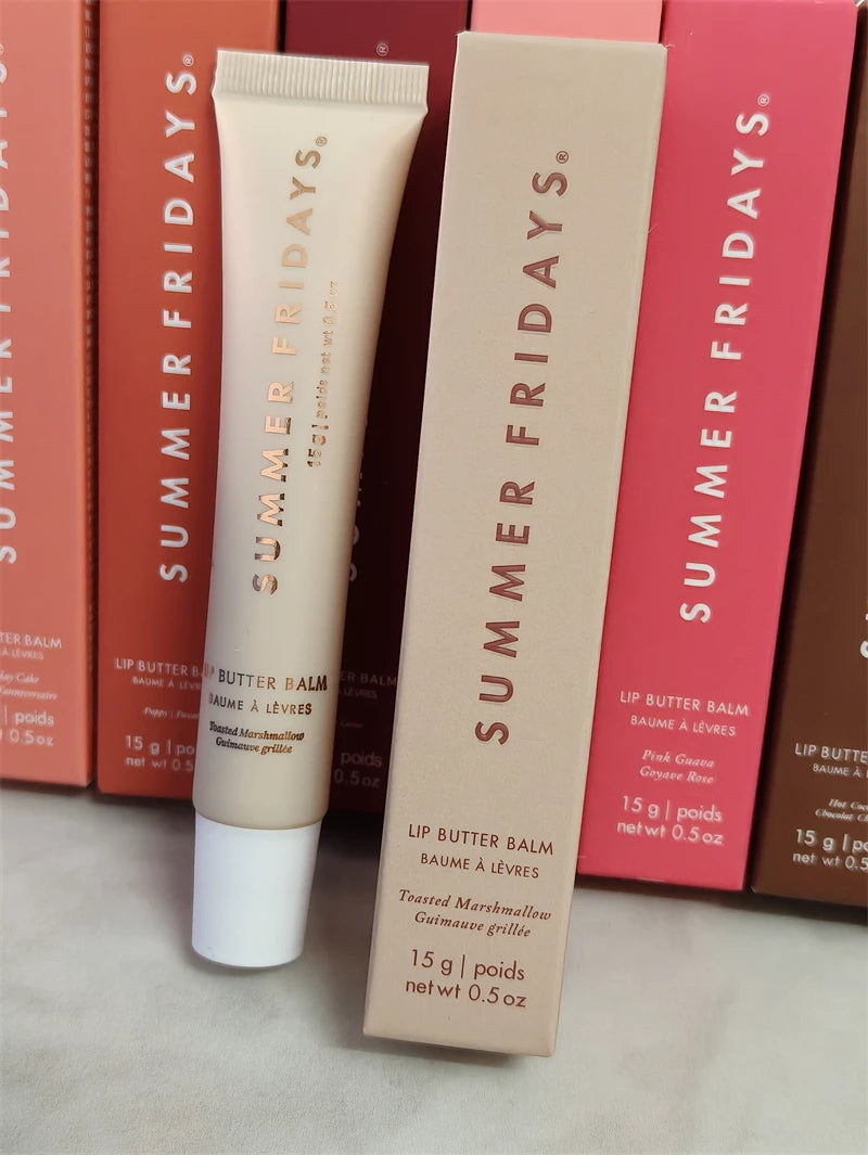 Summer Friday's Lip Balm Strawberry Soft Serv Moisturizing Transparent Lip Gloss Remove Dead Skin and Moisturize Lips Lipstick