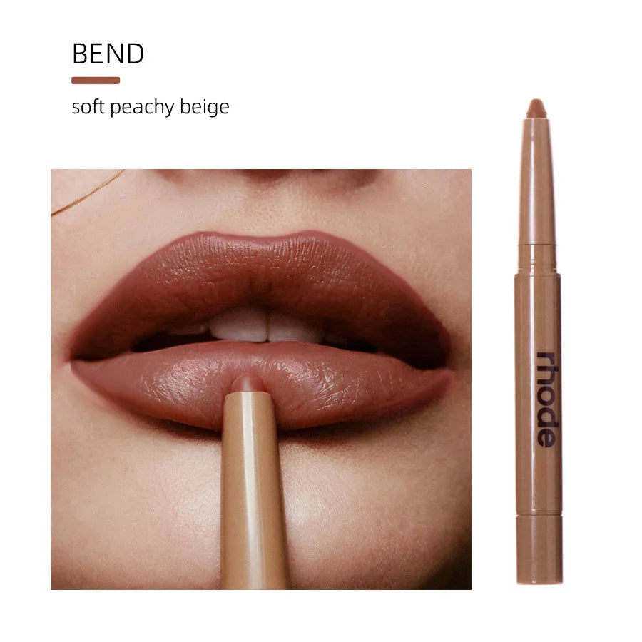 Rhode Skin Peptide Lip Shape Pen Lip Liner Long Lasting Lip Tint Pencil Pen Makeup Lipstick Powder Blusher Gloss Makeup Lipliner