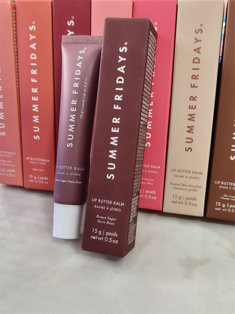 Summer Friday's Lip Balm Strawberry Soft Serv Moisturizing Transparent Lip Gloss Remove Dead Skin and Moisturize Lips Lipstick