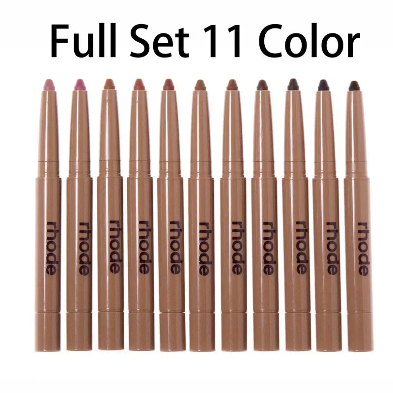 Rhode Skin Peptide Lip Shape Pen Lip Liner Long Lasting Lip Tint Pencil Pen Makeup Lipstick Powder Blusher Gloss Makeup Lipliner