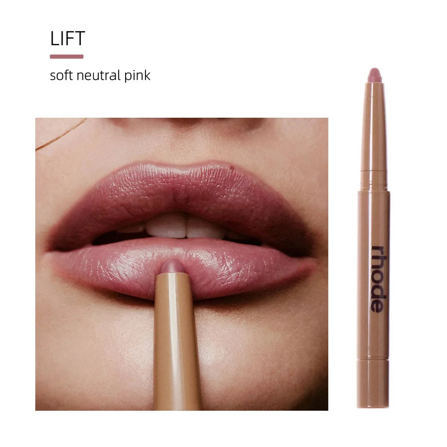 Rhode Skin Peptide Lip Shape Pen Lip Liner Long Lasting Lip Tint Pencil Pen Makeup Lipstick Powder Blusher Gloss Makeup Lipliner