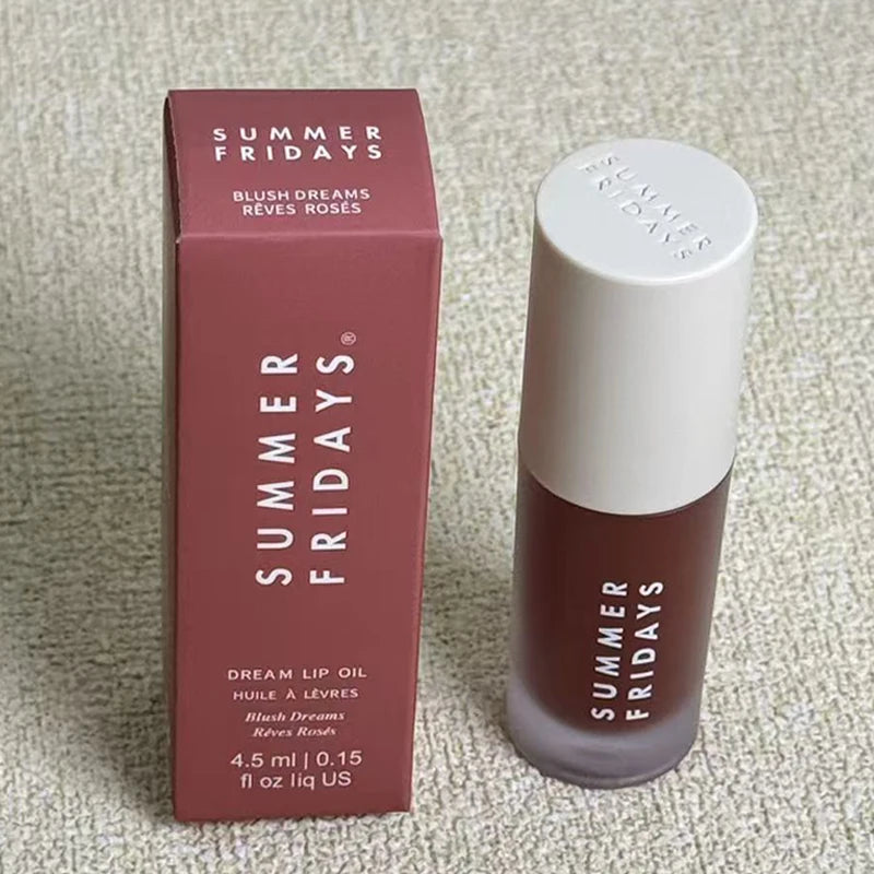 NEW Summer Fridays Mini Lip Gloss Set Vanilla Beige Lip Balm Long Lasting Moisturizing Smooth Soft Tube Makeup Lip Care Suit