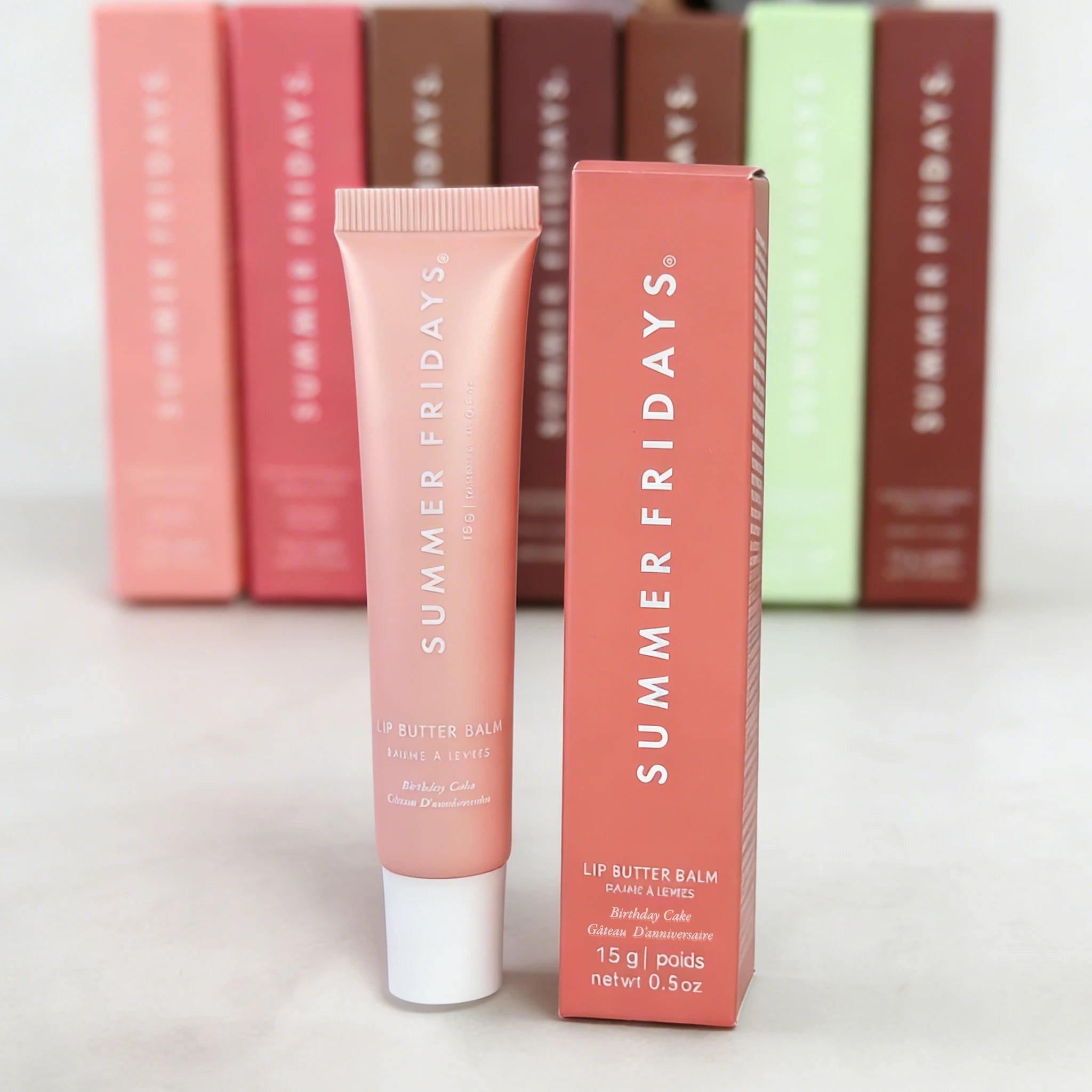 Summer Friday's Long-lasting Moisturize Lip Oil Glaze Pink Sugar Vanilla Beige Birthday Cake Strawberry Soft Serv Gloss Lip Balm
