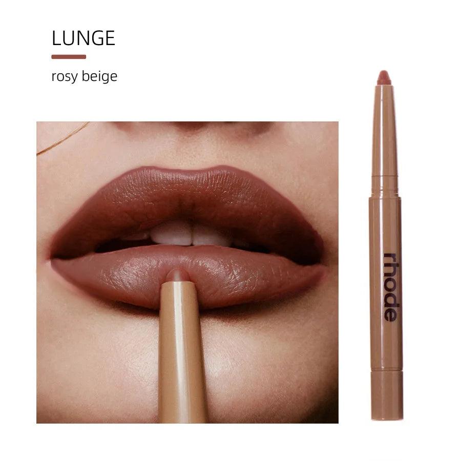 Rhode Skin Peptide Lip Shape Pen Lip Liner Long Lasting Lip Tint Pencil Pen Makeup Lipstick Powder Blusher Gloss Makeup Lipliner