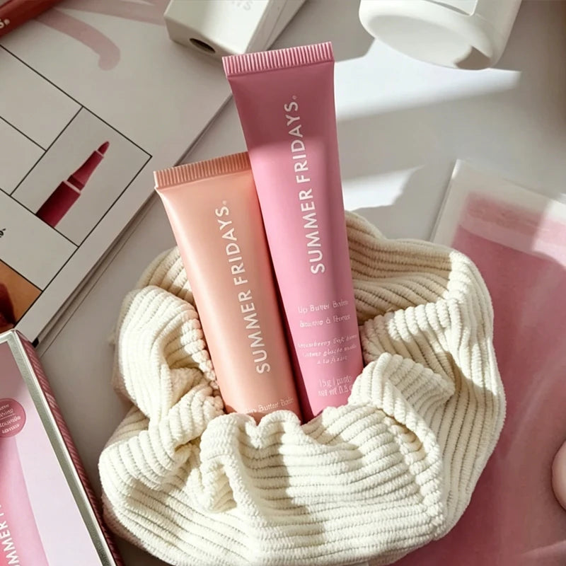 Summer Friday's Long-lasting Moisturize Lip Oil Glaze Pink Sugar Vanilla Beige Birthday Cake Strawberry Soft Serv Gloss Lip Balm