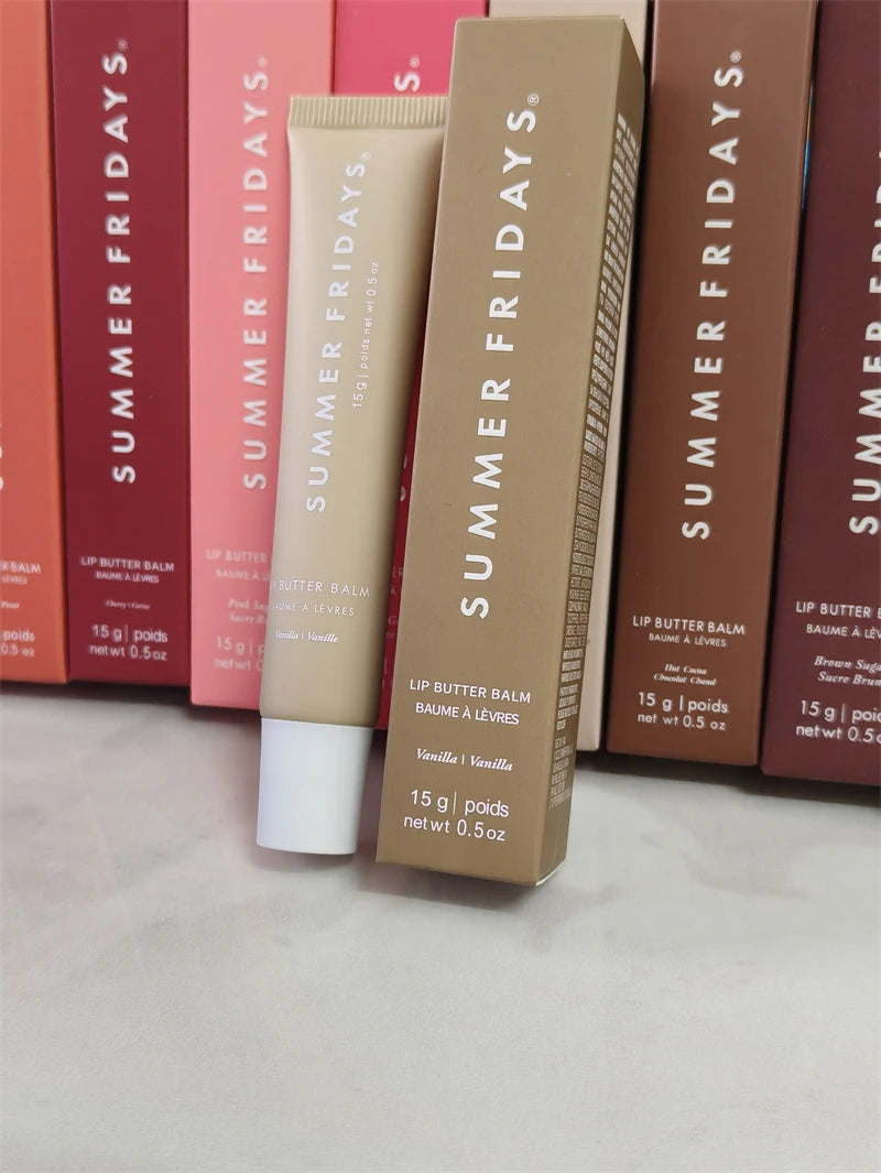 Summer Friday's Lip Balm Strawberry Soft Serv Moisturizing Transparent Lip Gloss Remove Dead Skin and Moisturize Lips Lipstick
