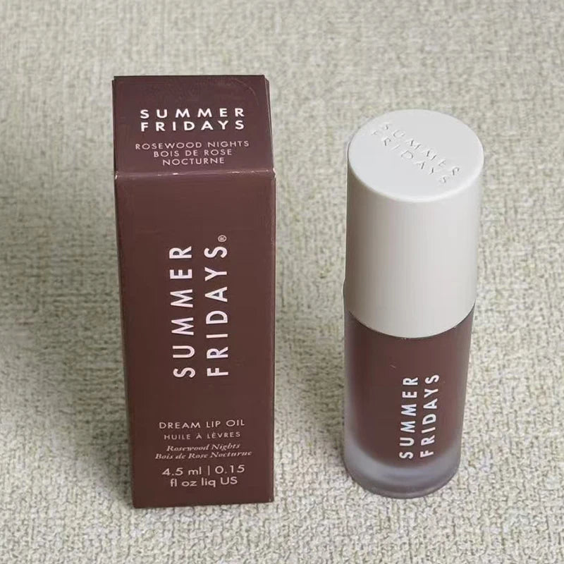 NEW Summer Fridays Jet Lag Mask Mini Lip Gloss Set Vanilla Beige Lip Balm Long Lasting Moisturizing Smooth Soft Tube Care Makeup